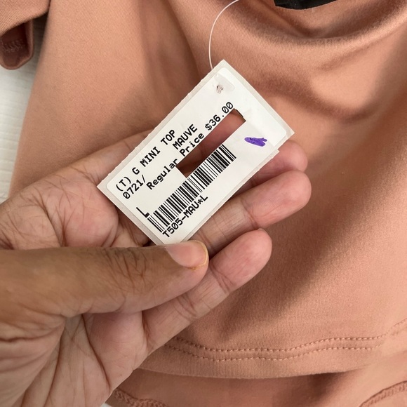 Brooklyn New York Pink Sexy Off-Shoulder Women's Halter Top Size Large - Picture 8 of 9